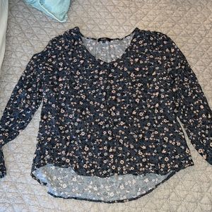 Long Sleeve Floral Blouse